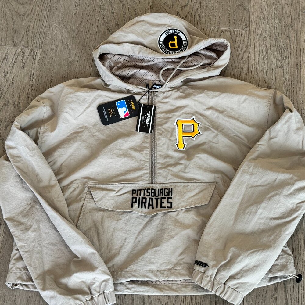 NWT Women's MLB Pittsburgh Pirates Classic Wind Woven 1/2 Jacket